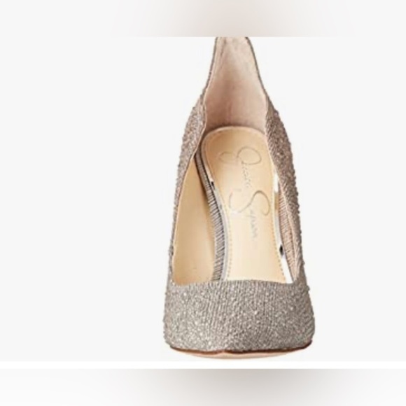 Jessica Simpson Wayva Silver Champagne Ombre Rhinestone stiletto heel size 11/43 - Picture 5 of 11